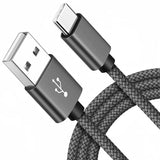 USB-A to USB-C Nylon Braided Charging Cable for iPhone 15, Samsung Galaxy S22 and Huawei Phones