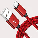 USB-A to USB-C Nylon Braided Charging Cable for iPhone 15, Samsung Galaxy S22 and Huawei Phones