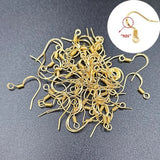 Metal Earring Hooks with Backs for DIY Jewellery Making – 15 × 18mm or 20mm