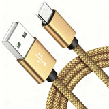 USB-A to USB-C Nylon Braided Charging Cable for iPhone 15, Samsung Galaxy S22 and Huawei Phones