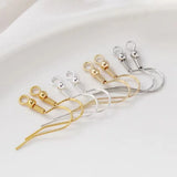 Metal Earring Hooks with Backs for DIY Jewellery Making – 15 × 18mm or 20mm