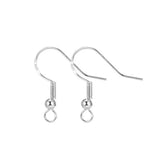 Metal Earring Hooks with Backs for DIY Jewellery Making – 15 × 18mm or 20mm