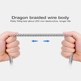 USB-A to USB-C Nylon Braided Charging Cable for iPhone 15, Samsung Galaxy S22 and Huawei Phones