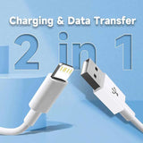 3A USB-A to Lightning Charging Cable Compatible with iPhone 14, 13, 12, 11, Pro Max and XR – 1M, 2M or 3M