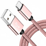 USB-A to USB-C Nylon Braided Charging Cable for iPhone 15, Samsung Galaxy S22 and Huawei Phones